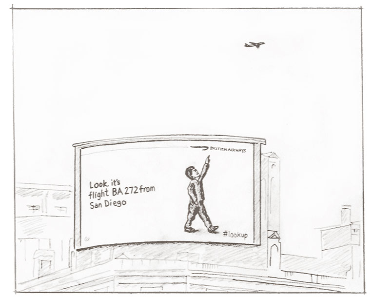Advertising Concept Book Sketch 3